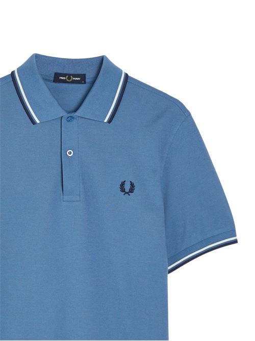 Polo uomoFred Perry M3600 manica corta avio/bianca FRED PERRY | M3600P89A